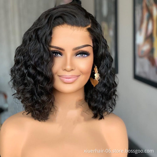Wholesale Low Price Set Straight Kinky Curl Wig With Hd Lace Frontal Human Hair Transparen 4C Lace Front Wig